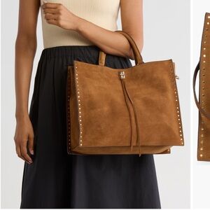 Rebecca Minkoff Darren Stud Suede Tote